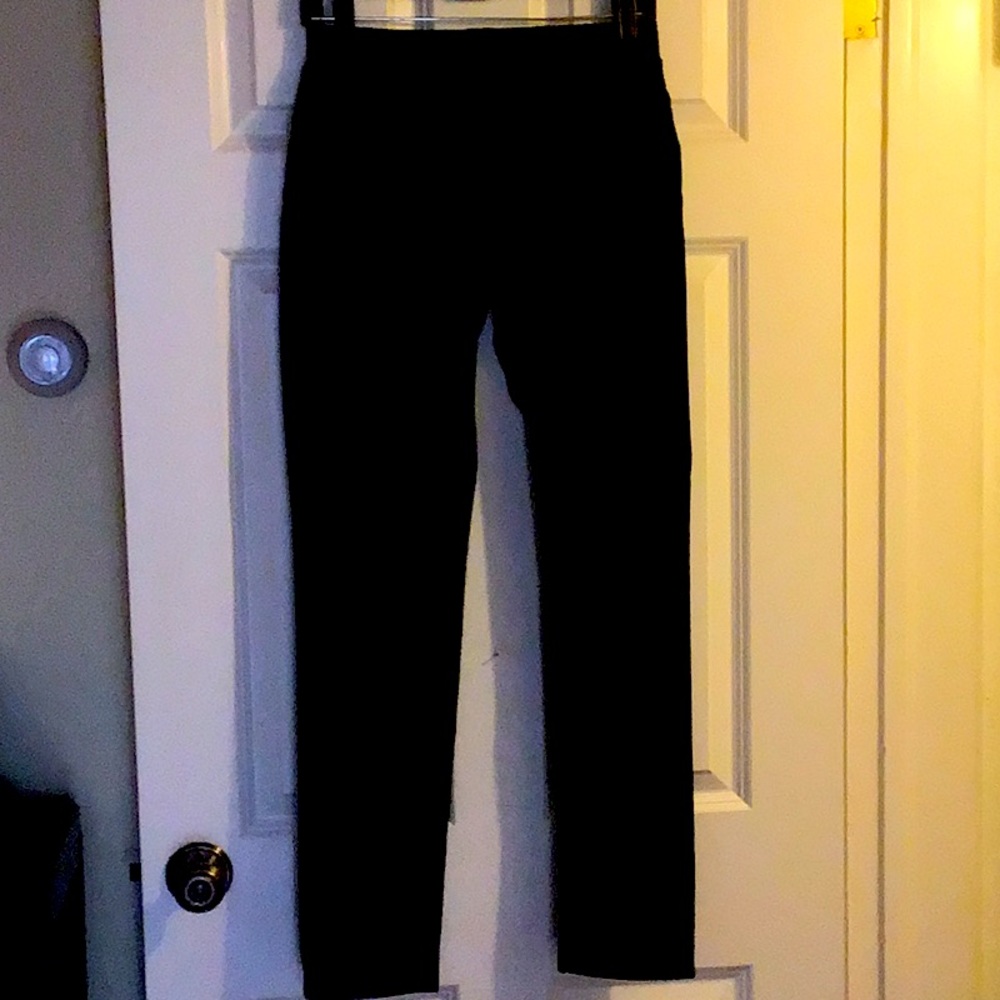 Boston Proper  pull on velvet look leggings